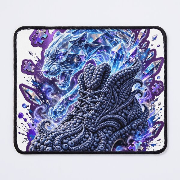 Item preview, Blueberry Crystal Panther Fantasy Footwear Sticker designed and sold by Imaginarium of Chaos falcon88 .