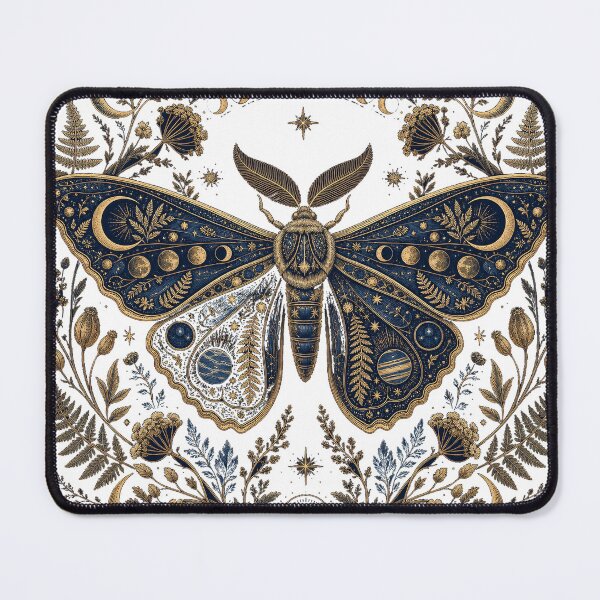 Item preview, Mystical moth moon phases celestial illustration designed and sold by puredevn.