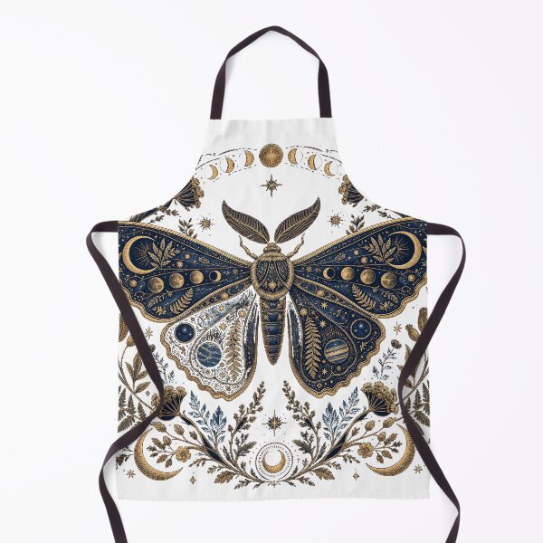 Item preview, Mystical moth moon phases celestial illustration designed and sold by puredevn.