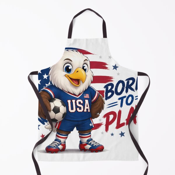 Item preview, Born to Play USA Soccer Eagle . Patriotic Football Mascot designed and sold by aminz4.