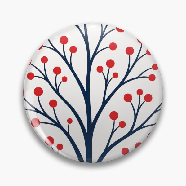 Item preview, Midnight Rowan Navy and Red Tree designed and sold by OpenFieldNotes.