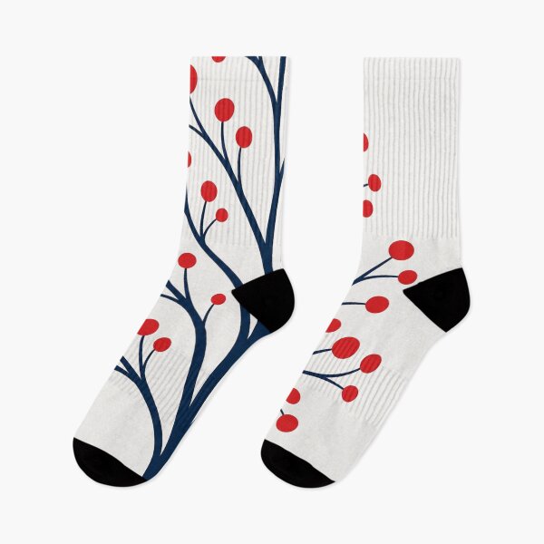 Item preview, Midnight Rowan Navy and Red Tree designed and sold by OpenFieldNotes.