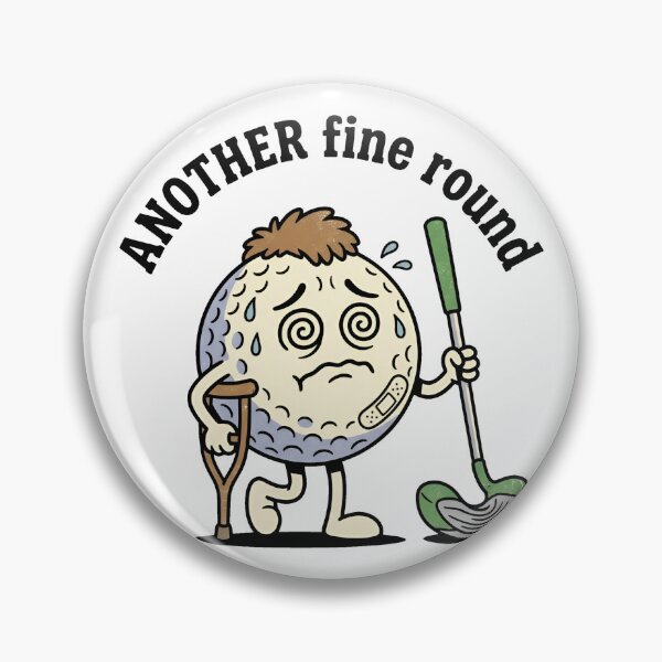 Item preview, Funny Golf Ball Another Fine Round Retro designed and sold by DuckOddity.
