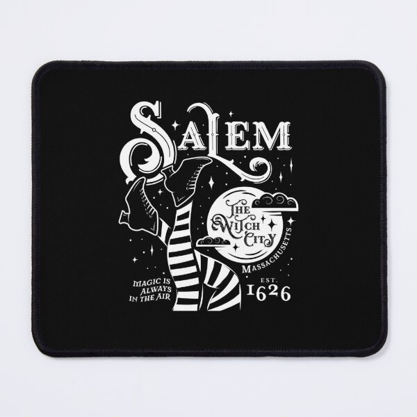 Item preview, Salem Established 1626 Logo with sexy Witch legs white color designed and sold by Jdawnink.