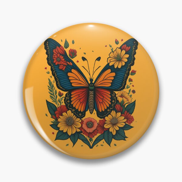 Item preview, Butterfly Floral - Tattoo Art  designed and sold by FlosArtPrintShop.