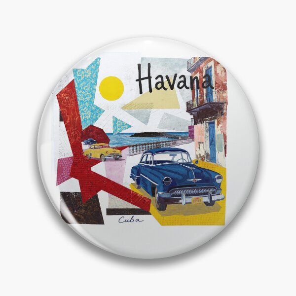 Item preview, Havana – Vintage Painted Travel Art Print | Cuba Classic Car Poster designed and sold by OzzFrequency.