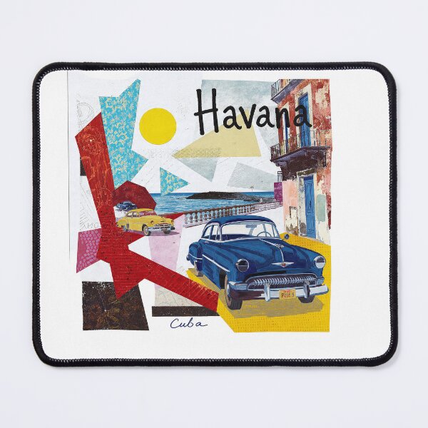 Item preview, Havana – Vintage Painted Travel Art Print | Cuba Classic Car Poster designed and sold by OzzFrequency.