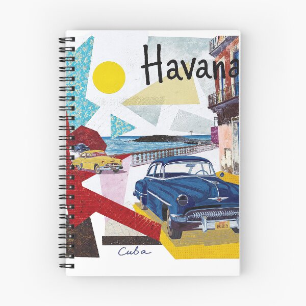 Item preview, Havana – Vintage Painted Travel Art Print | Cuba Classic Car Poster designed and sold by OzzFrequency.