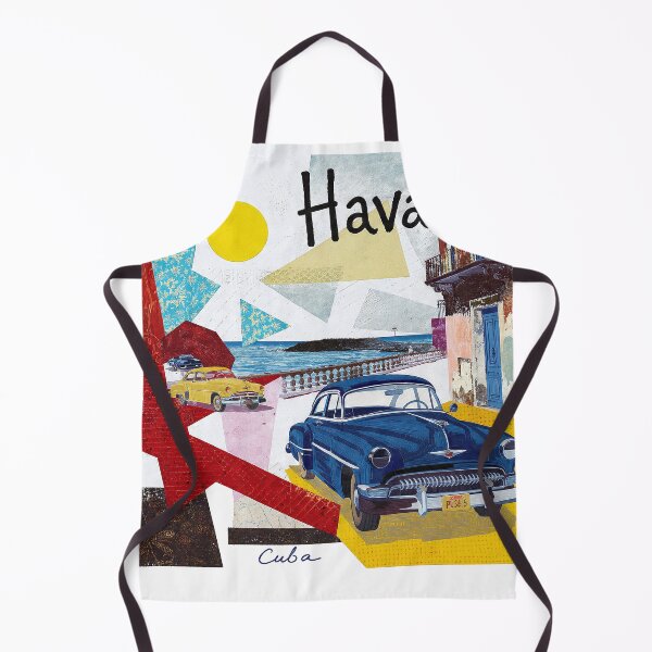 Item preview, Havana – Vintage Painted Travel Art Print | Cuba Classic Car Poster designed and sold by OzzFrequency.