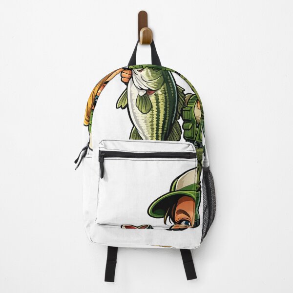 Item preview, Funny Female Fisherman Cartoon designed and sold by AlexLineArt.