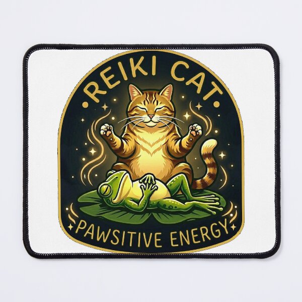 Item preview, Reiki Cat: Pawsitive Energy designed and sold by Finding Source Designs.