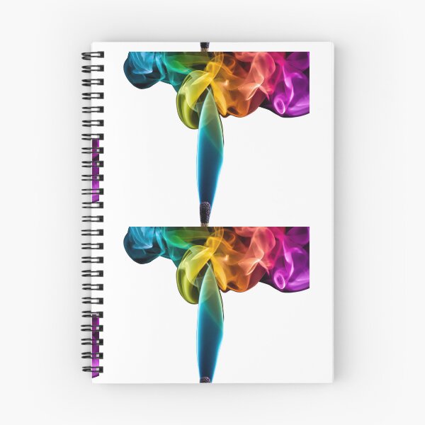 Item preview, High-Contrast Rainbow Smoke Matchstick - Colorful Abstract Ink Art designed and sold by alalame.