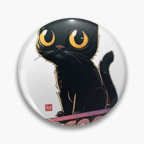 Item preview, Meow: Neon Night Guardian designed and sold by Fei Long Design Hub.