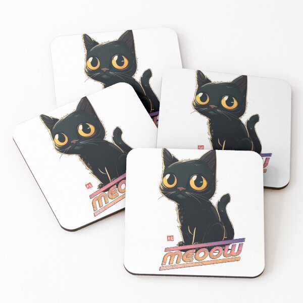Item preview, Meow: Neon Night Guardian designed and sold by Fei Long Design Hub.