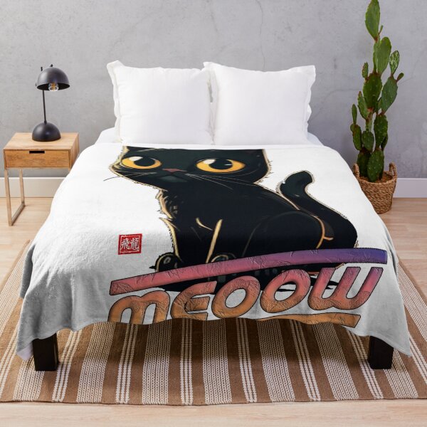 Item preview, Meow: Neon Night Guardian designed and sold by Fei Long Design Hub.