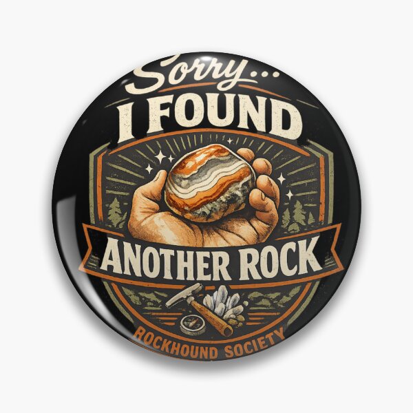 Item preview, Certified Rock Collector, Vintage Rockhound Badge, Geology and Hiking Adventure Design designed and sold by TulipsArtDesigns .