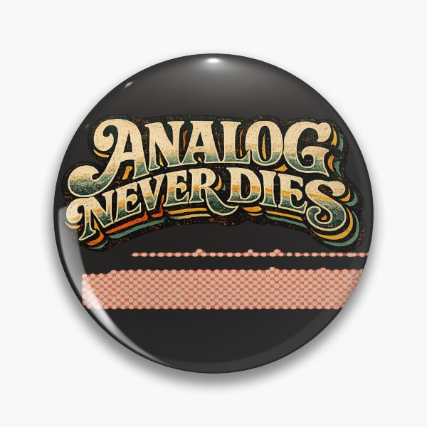 Item preview, Analog Never Dies Retro Photography Typography Shirt designed and sold by Golden Era Studio.