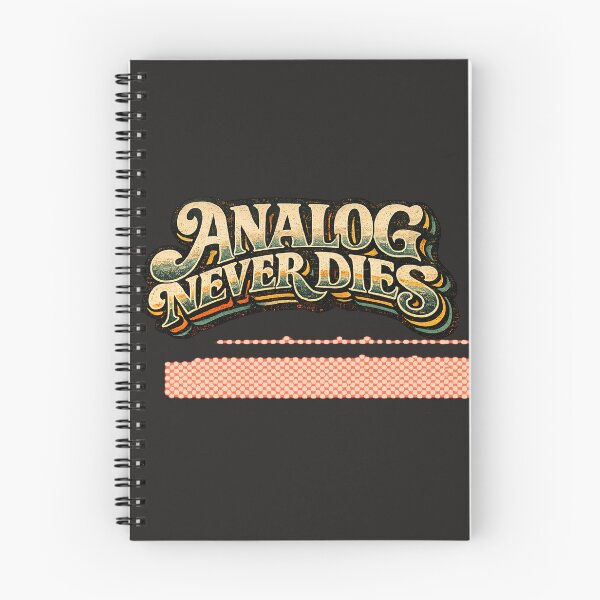 Item preview, Analog Never Dies Retro Photography Typography Shirt designed and sold by Golden Era Studio.