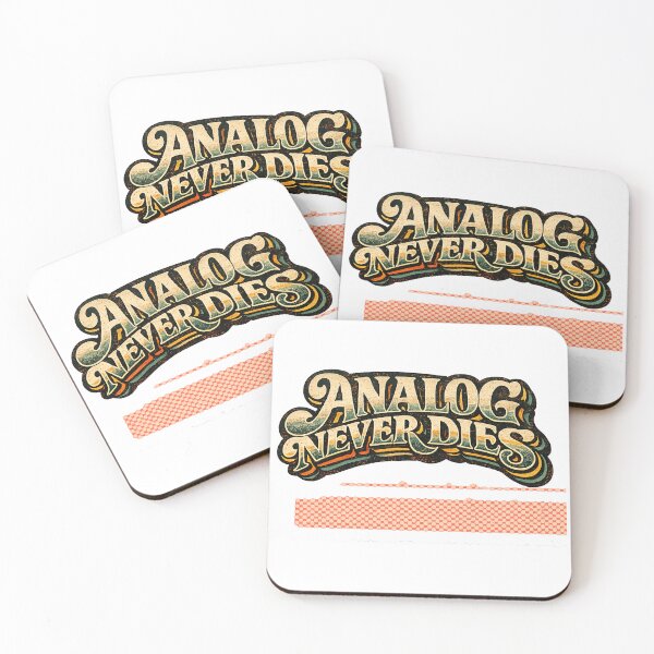 Item preview, Analog Never Dies Retro Photography Typography Shirt designed and sold by Golden Era Studio.