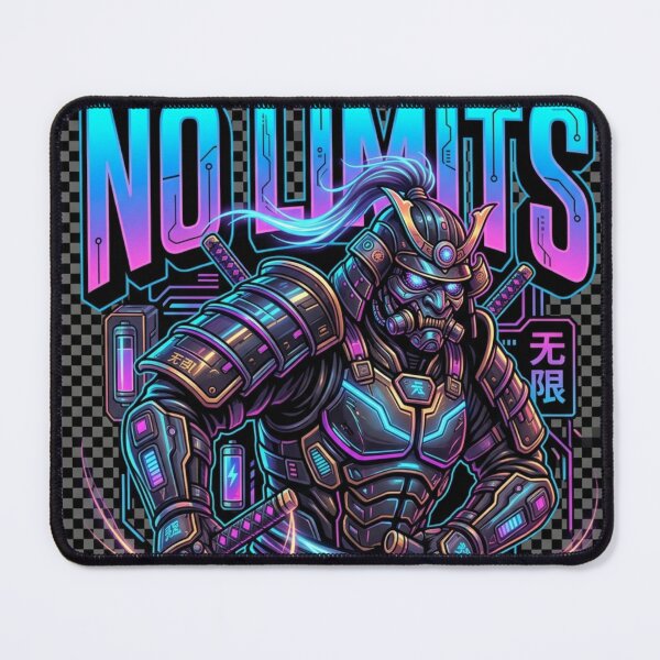 Item preview, Cyber Samurai No Limits - Futuristic Neon Streetwear Graphic designed and sold by alalame.