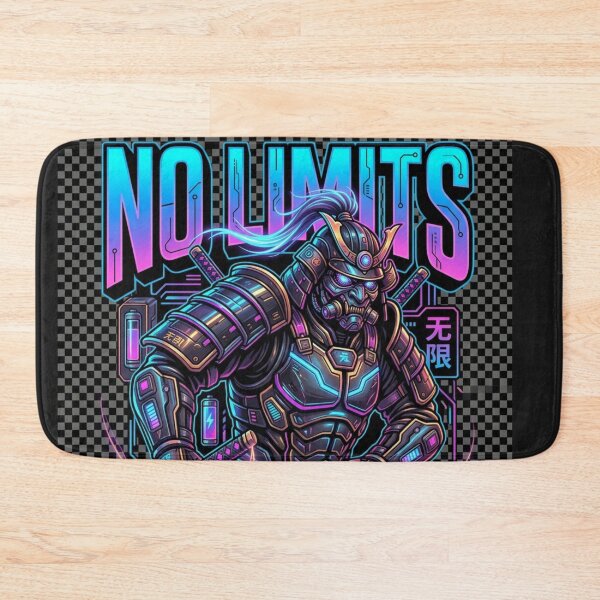 Item preview, Cyber Samurai No Limits - Futuristic Neon Streetwear Graphic designed and sold by alalame.