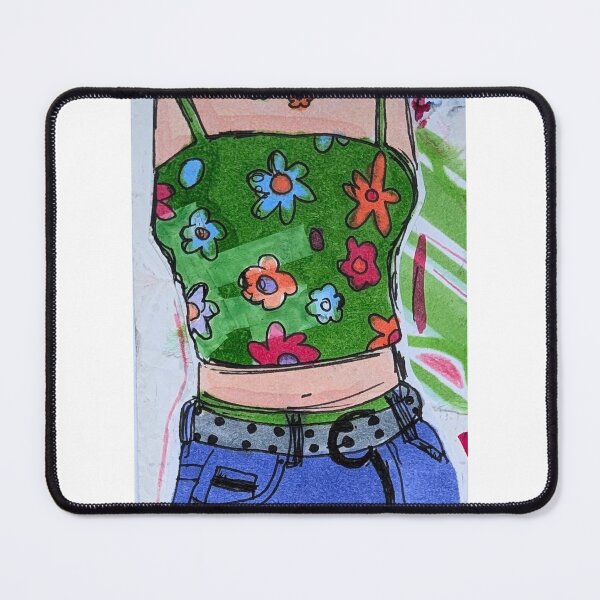 Item preview, Indie Y2K Floral Outfit Aesthetic Doodles designed and sold by Canvas & Chaos.