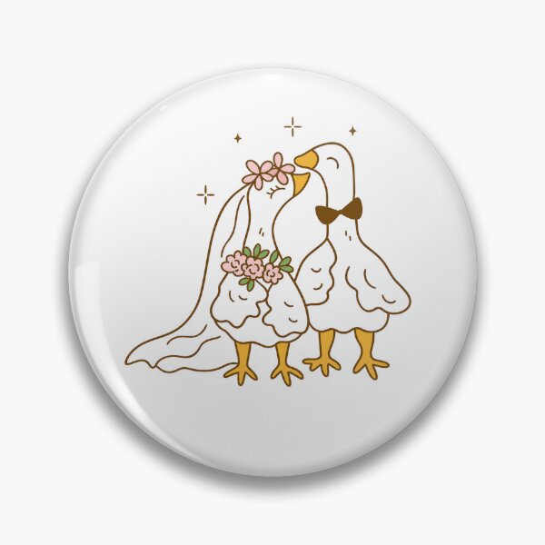 Item preview, Bride and Groom Goose  designed and sold by CoquetteGoose.