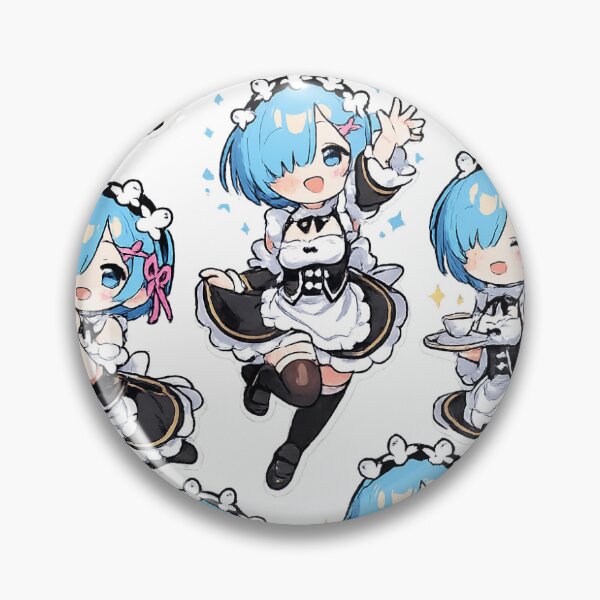 Item preview, Cute Chibi Rem Sticker Collection designed and sold by InspireArtI.