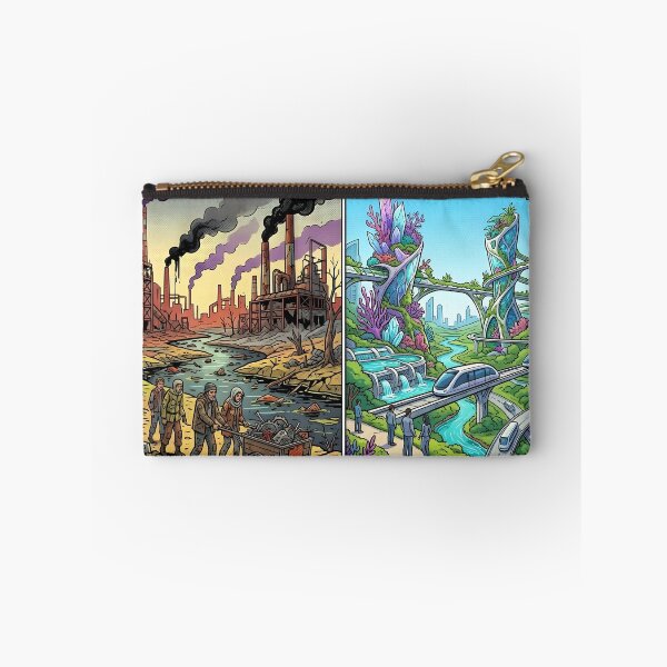 Item preview, Two Futures: Industrial Dystopia vs Green Utopia Art designed and sold by Daniela`s shop.