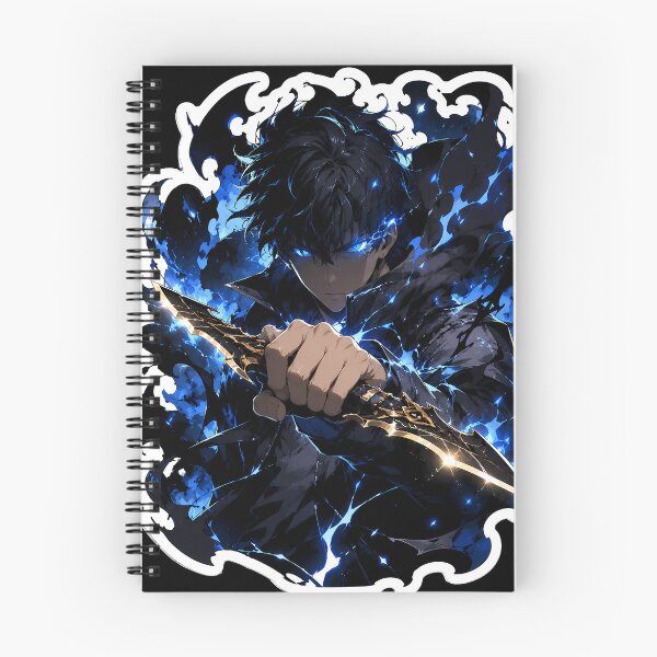 Item preview,  Cool Shadow  Anime Boy Glowing Blue Eyes Sticker designed and sold by vibeartstudio99.