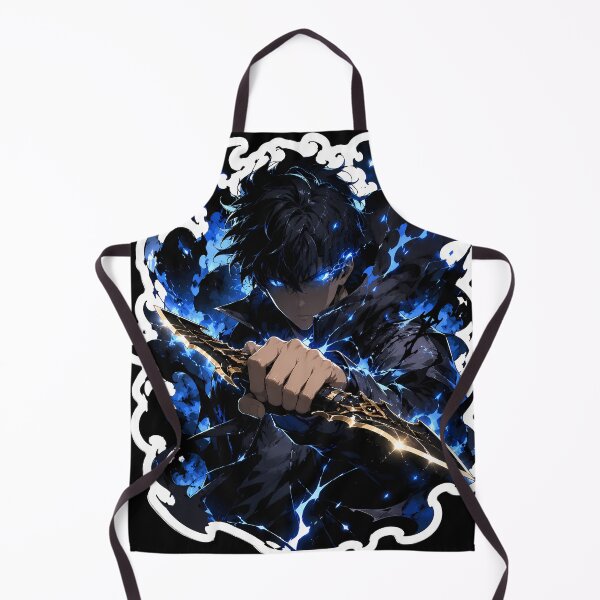 Item preview,  Cool Shadow  Anime Boy Glowing Blue Eyes Sticker designed and sold by vibeartstudio99.
