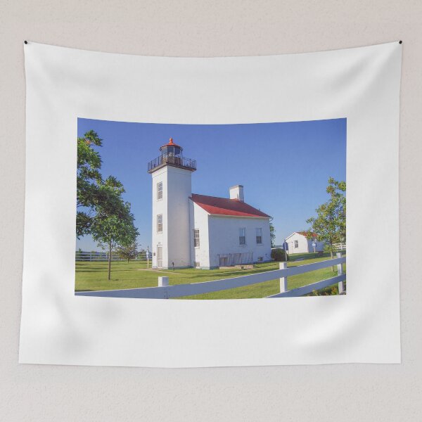 Item preview, Sand Point Lighthouse, Escanaba, Michigan designed and sold by Catherine Sherman.