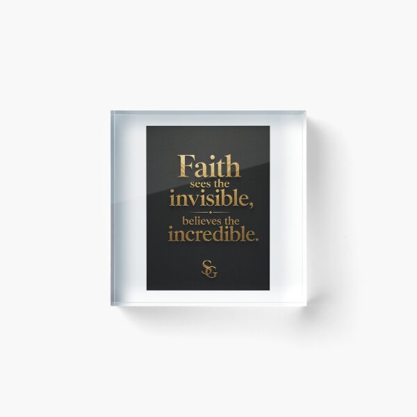 Item preview, SilentGold Faith Collection quote designed and sold by SilentGold.