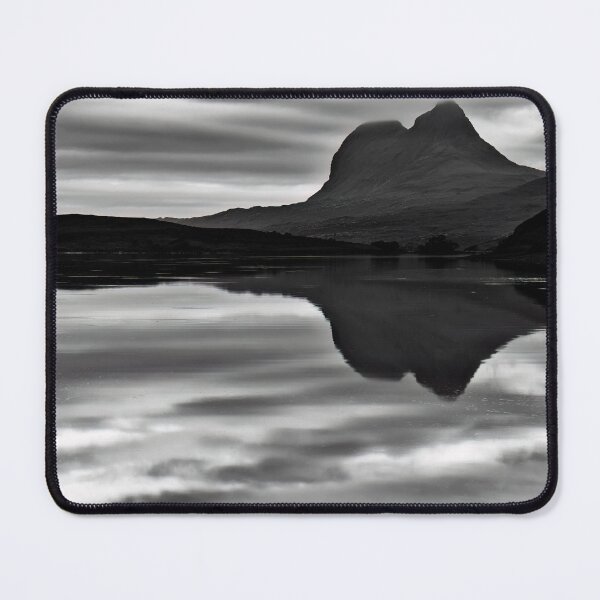 Item preview, Suilven Reflections on Cam Loch Black and White designed and sold by derekbeattie.