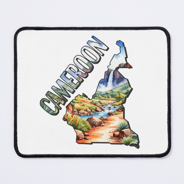 Item preview, Cameroon watercolor map designed and sold by Motivburg.