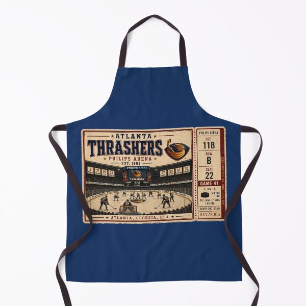 Item preview, Atlanta Thrashers Vintage Hockey Ticket, Philips Arena Retro NHL Art, Classic Hockey Collector Print designed and sold by GhostDawgs.