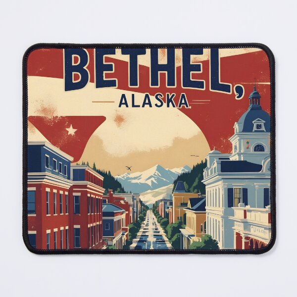 Item preview, Bethel Alaska 1950s USA Vintage Travel Tourism designed and sold by TravelersGems.
