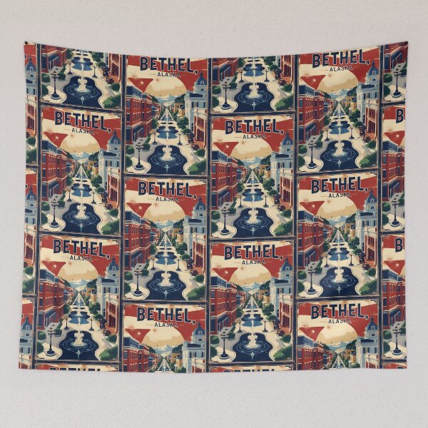 Item preview, Bethel Alaska 1950s USA Vintage Travel Tourism designed and sold by TravelersGems.