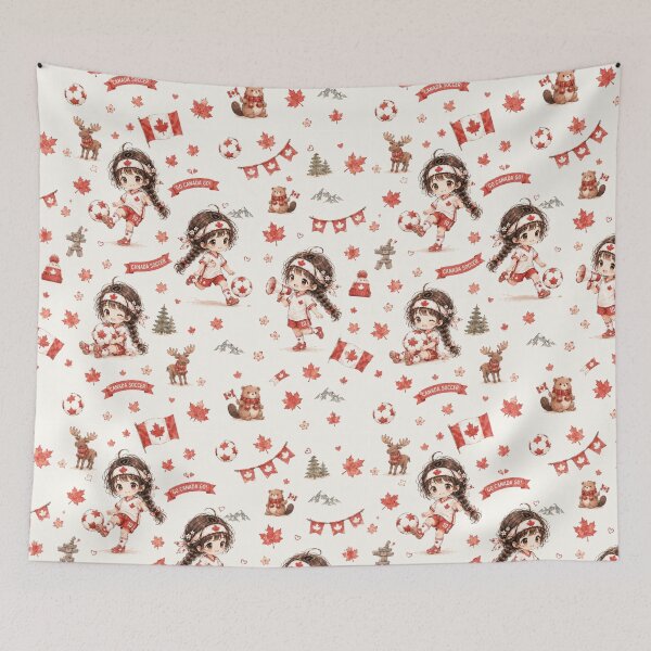Item preview, Canada Soccer Spirit: Tinia 2026 Fan Pattern designed and sold by Tingmade Studio.
