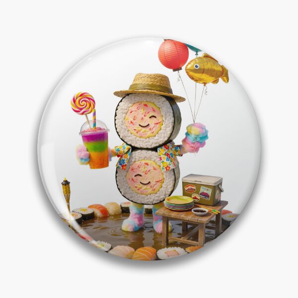 Item preview, Social Vibes 'Snack & Splash' :: Sushi Kickback designed and sold by Communication Optimists.