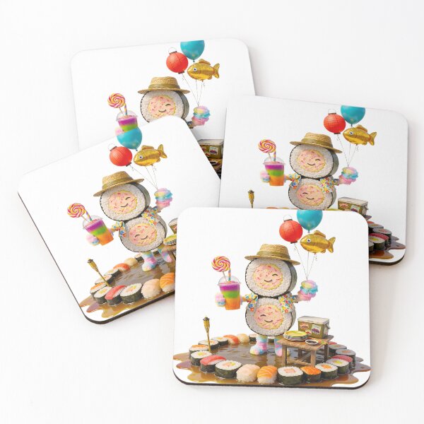 Item preview, Social Vibes 'Snack & Splash' :: Sushi Kickback designed and sold by Communication Optimists.