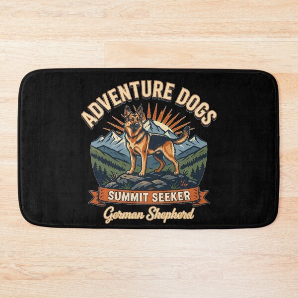 Item preview, Adventure Dogs – Summit Seeker | German Shepherd Vintage Mountain Hiking designed and sold by No Excuses Supply.