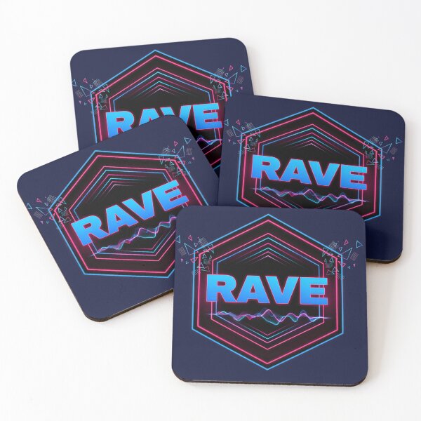 Item preview, RAVE Neon Synthwave Hexagon | Cyberpunk EDM Festival Design designed and sold by PatsiRose.