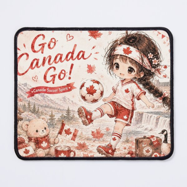 Item preview, Go Canada Go! Cute Soccer Girl Tinia Fan Art designed and sold by Tingmade Studio.