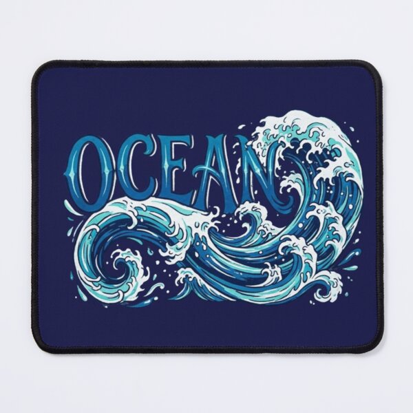 Item preview, Ocean Typography Waves – Artistic Sea Design designed and sold by Dogandesighn.