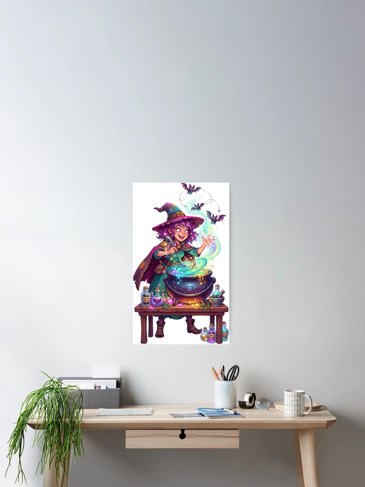 Thumbnail 2 of 3, Poster, witch designed and sold by PP&RAINBOW SHOP.