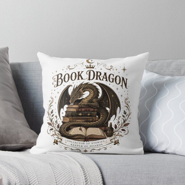Item preview, Book Dragon Fantasy Vintage Design | Book Lover Dragon | Dark Academia Reader Gift designed and sold by Moonwoven Studio.