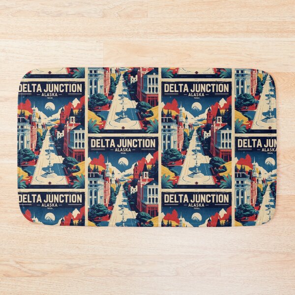 Item preview, Delta Junction Alaska 1950s USA Vintage Travel Tourism designed and sold by TravelersGems.