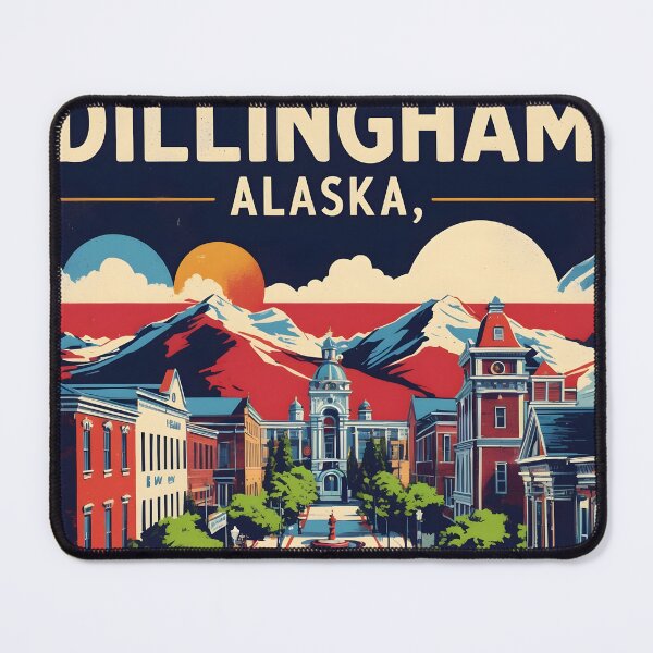 Item preview, Dillingham Alaska 1950s USA Vintage Travel Tourism designed and sold by TravelersGems.