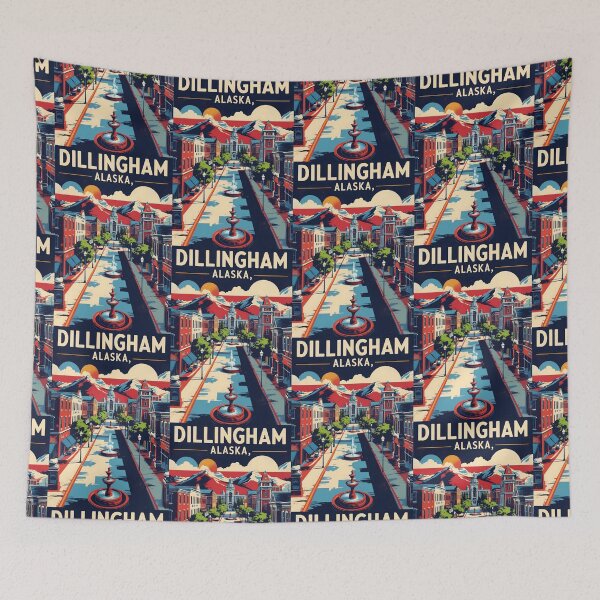 Item preview, Dillingham Alaska 1950s USA Vintage Travel Tourism designed and sold by TravelersGems.